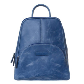 Женский кожаный рюкзак Estense blue 